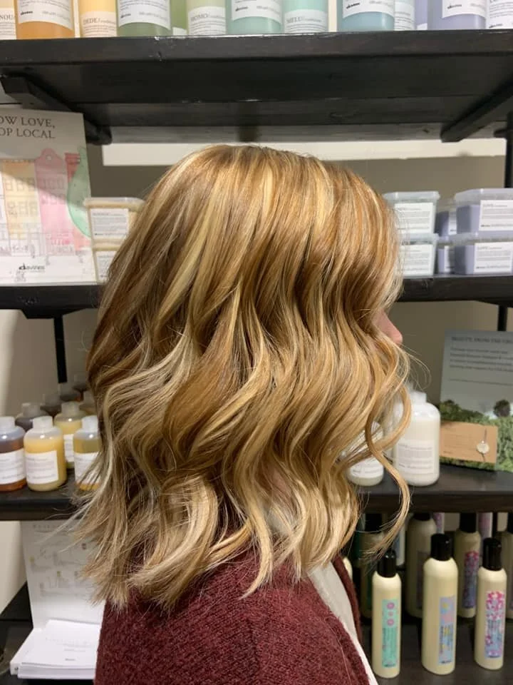 Balayage and styling work by GreenRoom Greencastle