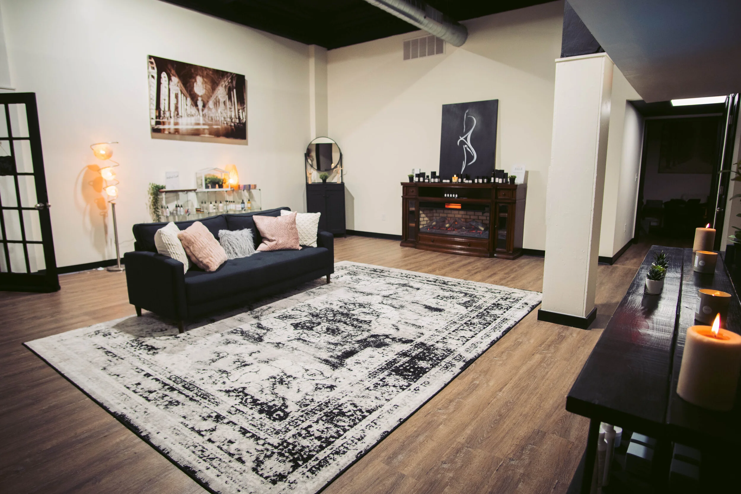 The GreenRoom Salon & Spa boutique room in Greencastle, Indiana